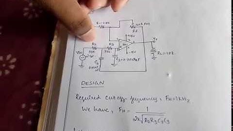 Second Order Low Pass Filter using Op-Amp in 3 minutes