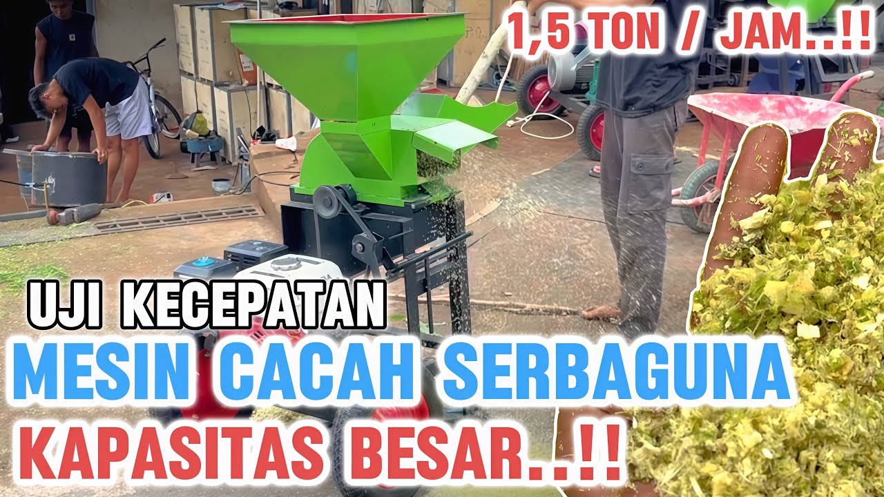 Daya tahan luar biasa..!! MESIN CACAH SERBAGUNA untuk menghancurkan batang kelor bisa lembut..!!