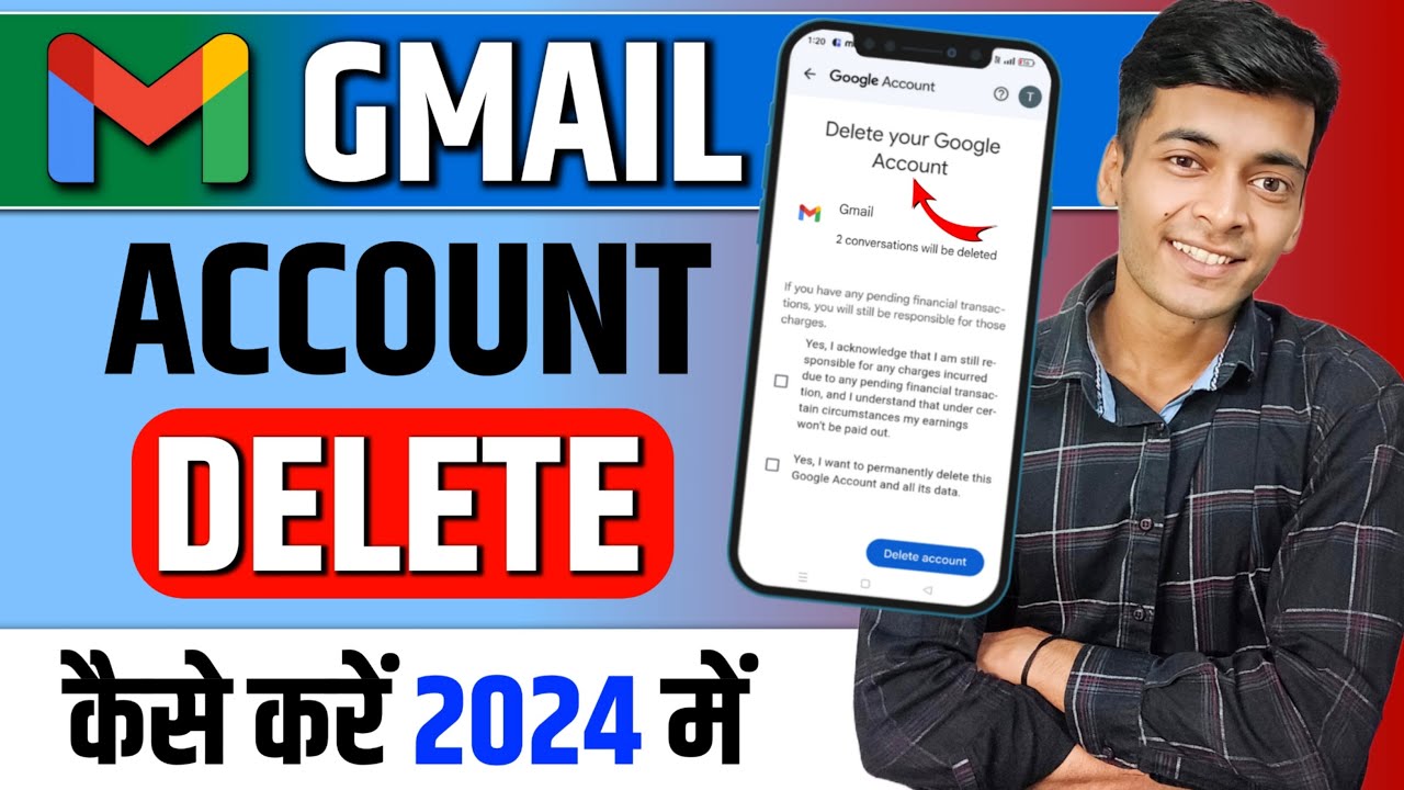 Gmail Account Kaise Delete Kare  How To Delete Gmail Account Permanently 2024