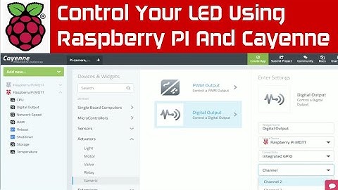 Cayenne Raspberry Pi  Project | Control Your LED Using Raspberry PI And Cayenne