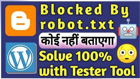 Indexed Through blocked by robots.txt fix in blogger | How To Fix Robot.txt issue | Search Cansole