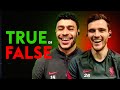 Andy Robertson is the BEST left-back in the world?! | TRUE or FALSE | Oxlade-Chamberlain & Robertson