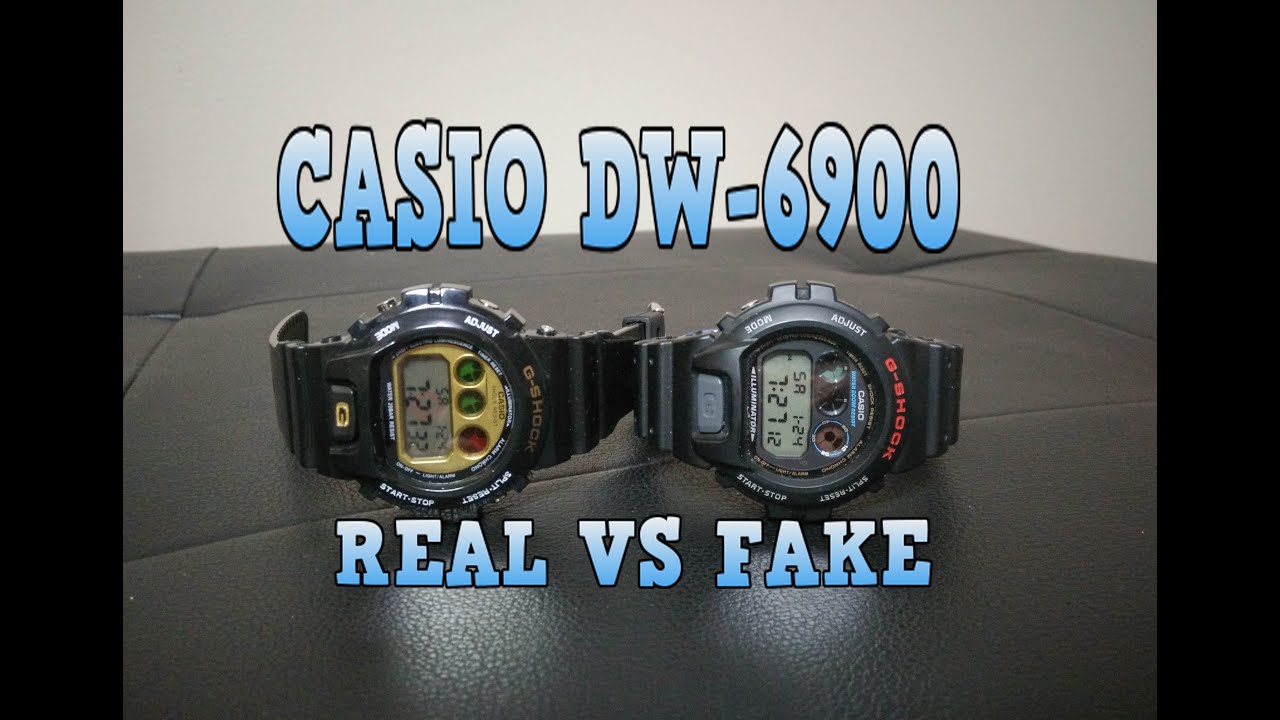 Casio G-Shock DW-6900 Real vs Fake 