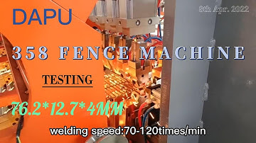 358 ANTI CLIMB CLEARVIEW FENCE MACHINE/ DURABLE FENCING MACHINE TESTING VIDEO