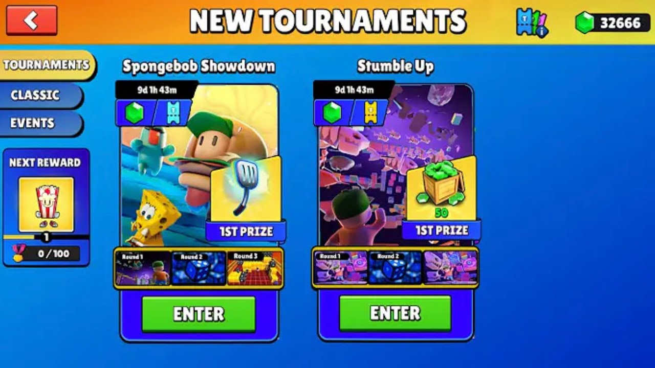 🏆PLAYING THE NEW PRATICE MODE TOURNAMENTS🏆1ST PLACE?🥇STUMBLE GUYS 🌟 