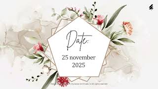 Floral Wedding Invitation - Openers | After Effect Template