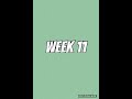 WEEK 11 of my ECI
