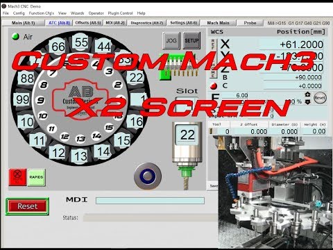 16 Tool ATC X2 Freak Mach3 Screen Set