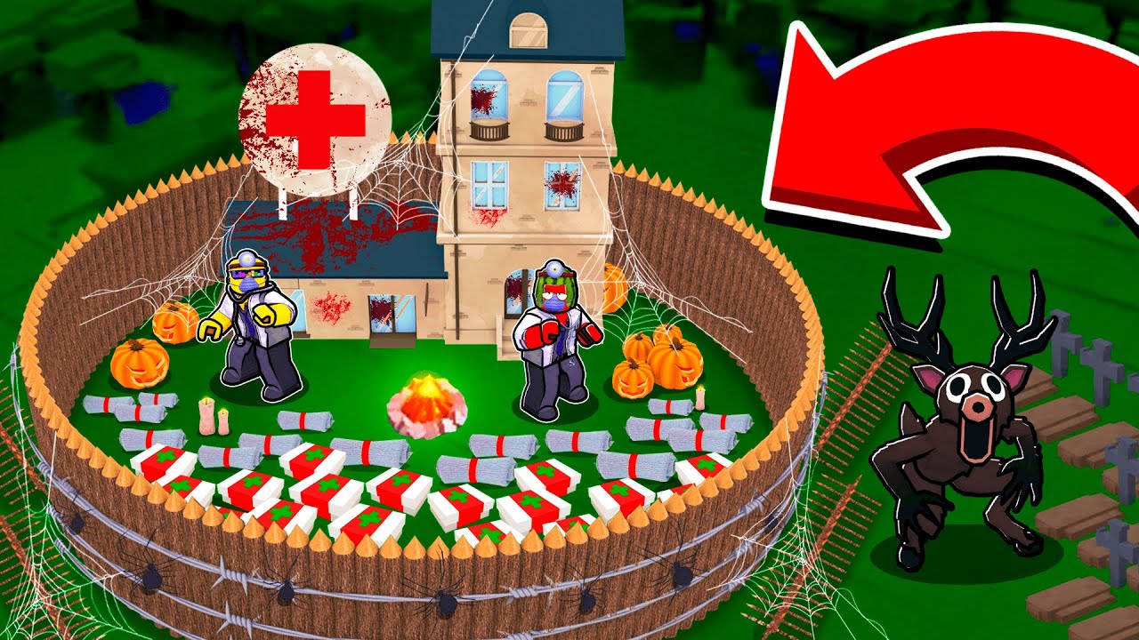 Building Haunted Hospital In 99 Nights in the Forest🔦