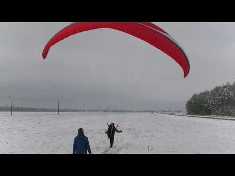 Paragliding, падение, задний свал на затяжке