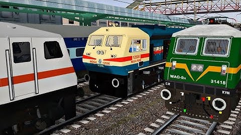 Goa Express Loco Change | Loco Reversal at Pune Station in MSTS Open Rails | Indian Train Simulator