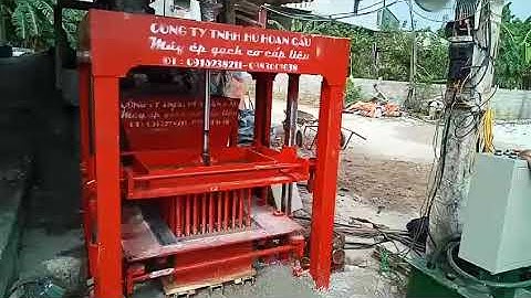 HHC08 - Máy ép gạch Bê tông block thủy lực 2 chiều Hồ Hoàn Cầu 0983001038