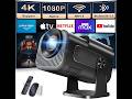 Nonete Portable 4K Projector with WiFi 6 Review - Pros & Cons - Nonete Projector 1080P Full HD