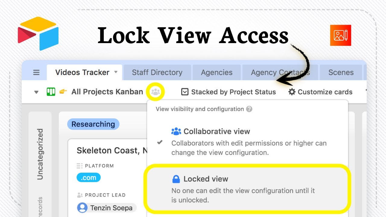 How to lock a view in Airtable
