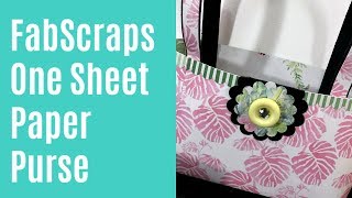 One Sheet Paper Purse Share