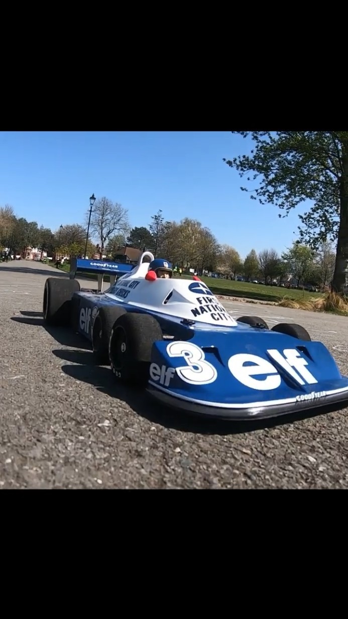 Tamiya Tyrrell P34 6 Wheeler In Action! #radiocontrol #tamiya