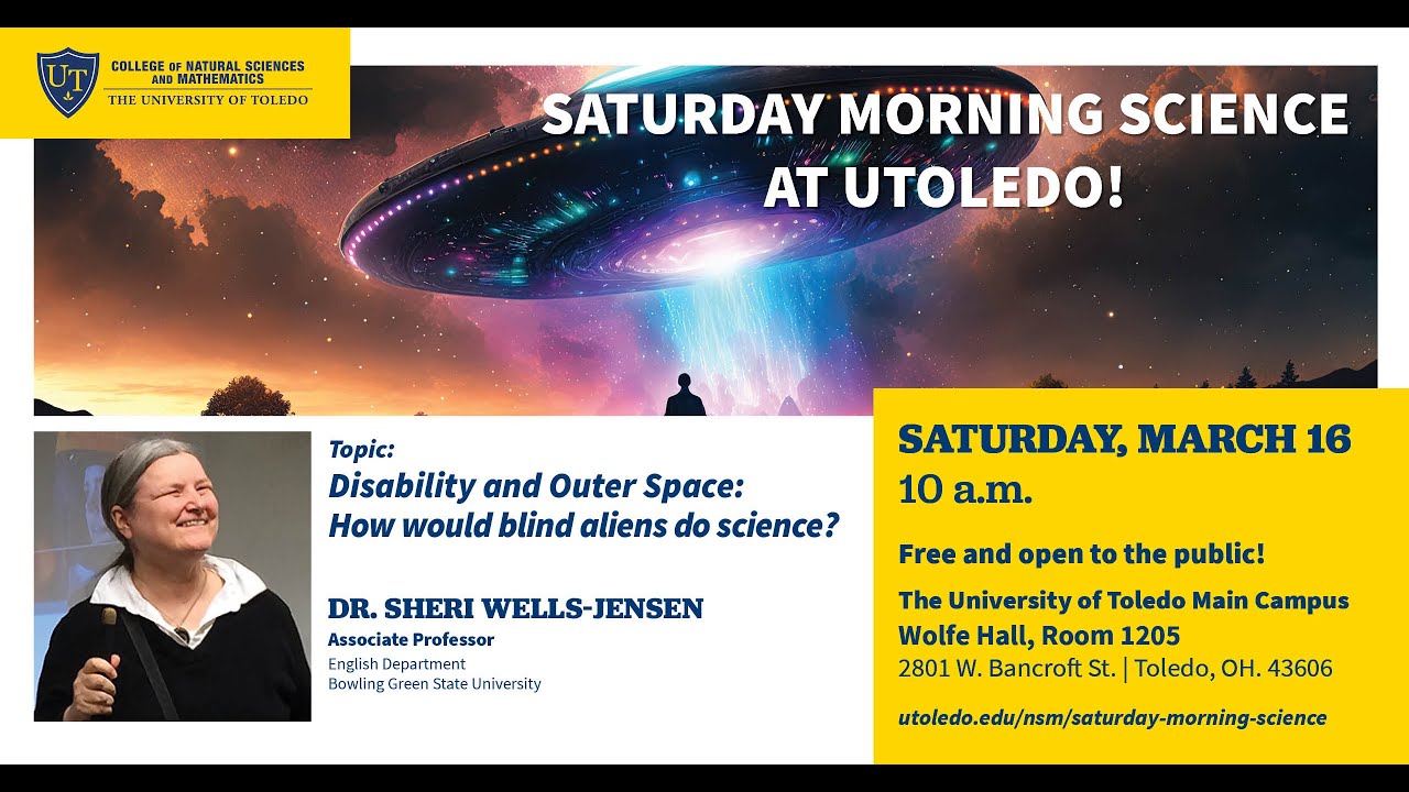 Dr Sheri Wells-Jensen, Saturday Morning Science at the University of Toledo, March 16, 2024
