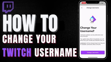How To Change Twitch Username