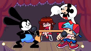 Os PRESENTO al ANTECESOR de MICKEY MOUSE !! - Friday Night Funkin VS Oswald [Full Week] FNF Mods