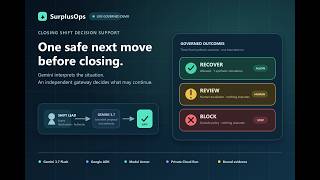 SurplusOps — Governed AI Decisions Under Pressure | All Things Agentic Hackathon