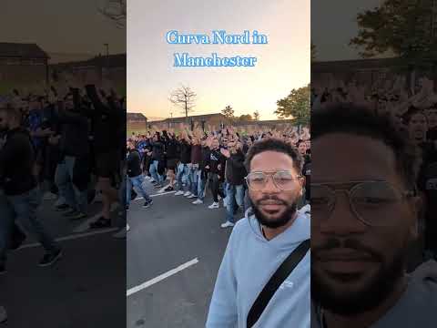 Black Lad With The Curva Nord In Manchester Holidayswithyoutube Football