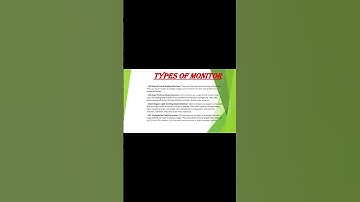 Fundamentals of Computer| Types of Monitor|#shortvideo #youtubeshorts#trending#viral#shorts#youtube