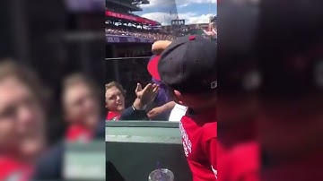 Baseball Player Eats Tater Tot That 5-Year-Old Handed Him During MLB Game