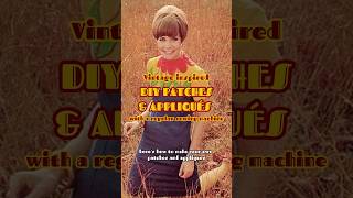 DIY PATCHES & APPLIQUÉS with a regular sewing machine! #diy #sewing #patch #craft #sewingmachine