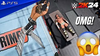 WWE 2K24 - Shawn Michaels vs. CM Punk - Extreme Rules Match | PS5™ [4K60]