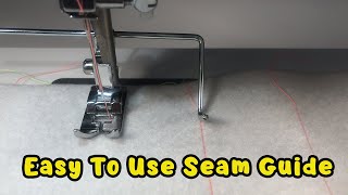 How To Insert And Use A Seam Guide - Beginners Tutorial Singer Promise