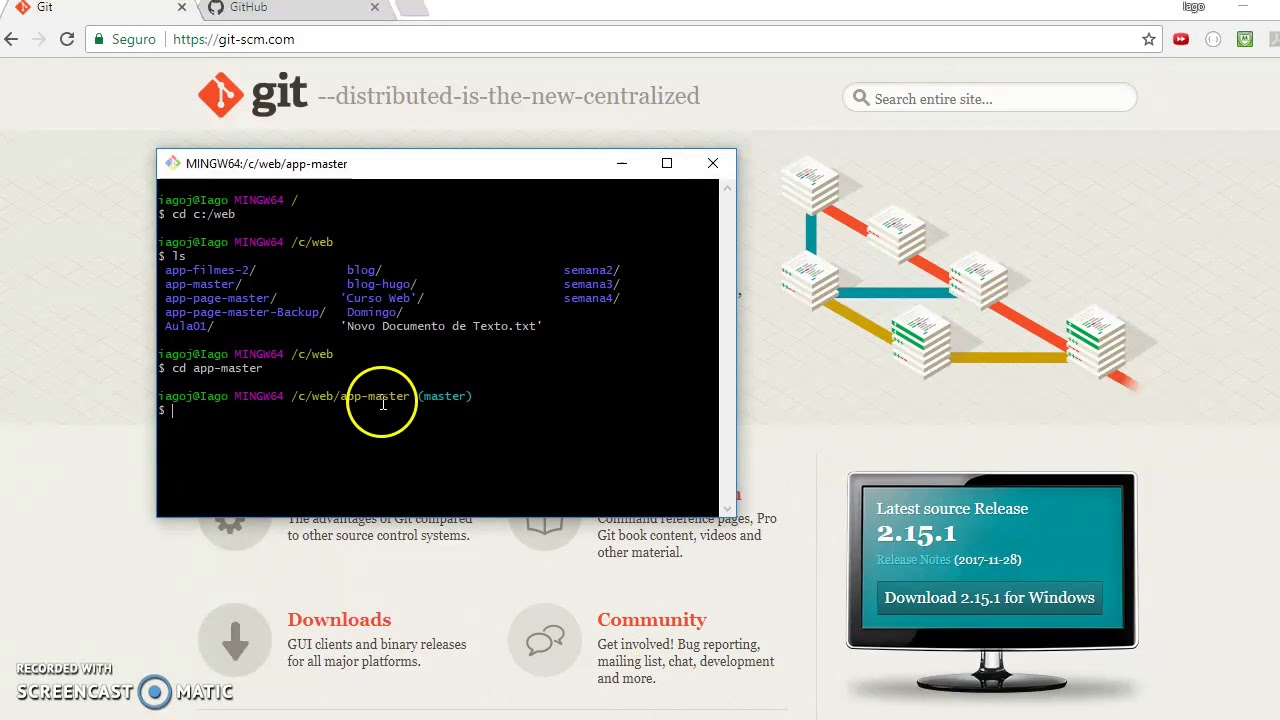 Usando Git com Github (Basicão) - YouTube