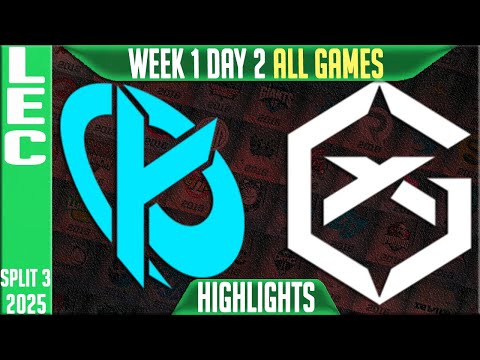 KC vs GX ALL GAMES Highlights | LEC W1D2 Split 3 | Karmine Corp vs GiantX
