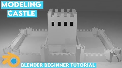 Modeling castle in blender2.83 part 2|blender modeling