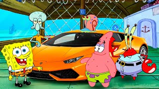 Last To Take Hand Off Lamborghini, Keeps It Spongebob meme screenshot 5