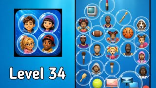 Bubble Match Connect Puzzle Level 34 | Bubble Match Level 34 Solution Walkthrough