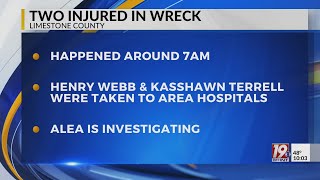 Two Injured in Limestone County Wreck
