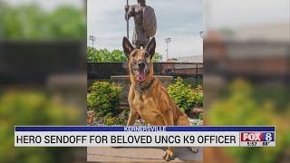 Beloved UNCG K9 officer gets hero's sendoff