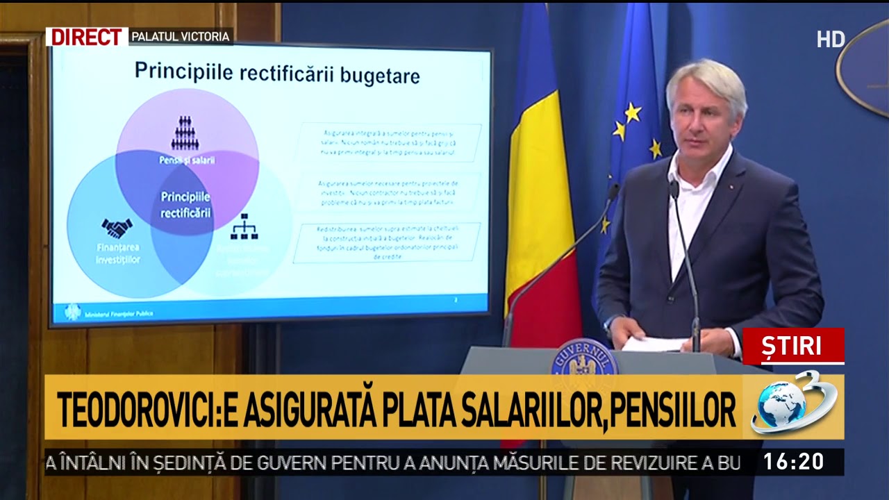 Ministrul Finanțelor, anunț despre banii românilor: Rectificarea bugetară asigură banii pentru newspaper mockup