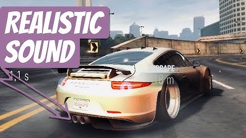 NFS NO LIMITS, Realistic engine sounds