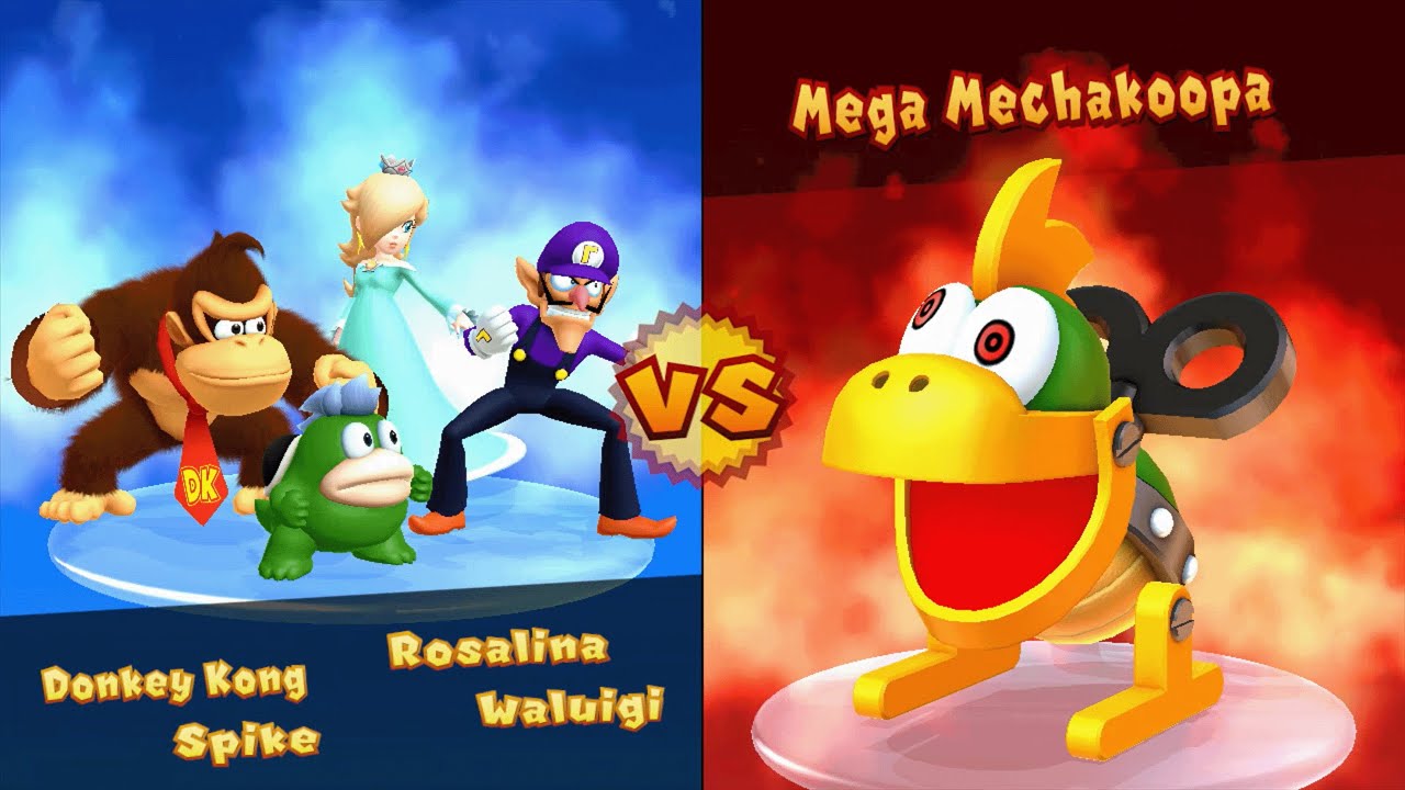 Mario Party 10 - Waluigi vs Donkey Kong vs Spike vs Rosalina