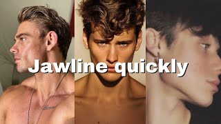 How to get a sharp jawline fast for guys