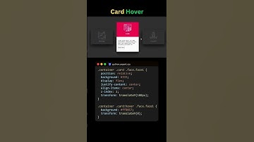 Card Hover Reveal Effect with Pure CSS #coding #programming #card #hovereffect #htmlcss #python