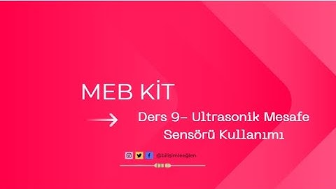MEB KİT -Ders 9 - Utrasonic Mesafe Sensörü Kullanım #pictoblox #shorts #ultrasonic #mebkit #ardunio