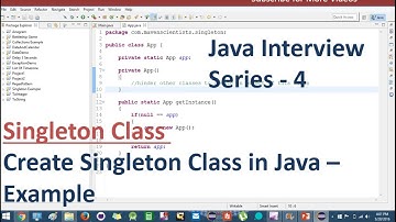 Java Interview Series - 4 | Java Singleton class Example | Team MAST