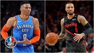 Russell Westbrook, Damian Lillard shine in drama-filled Thunder vs. Blazers | NBA Highlights