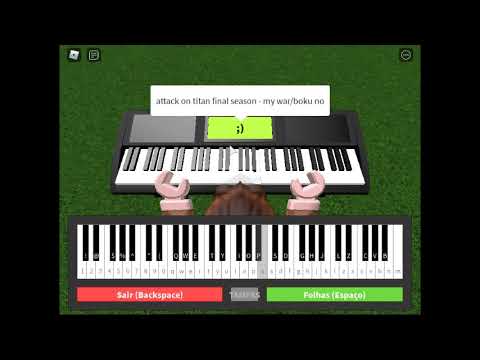 Roblox Piano Keyboard Shingeki No Kyojin My War Boku No Sensou Sheets Made By Ls Elite Youtube - roblox piano sheets attack on titan
