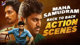 Maha Samudram Back To Back Best Action Scenes | Siddharth | Sharwanand | Aditi Rao | Kannada Dubbed