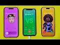 Three Phone Incoming Outgoing Call IPhone 14 Pro Max Vs IPhone 11 Vs IPhone 15 Pro Max
