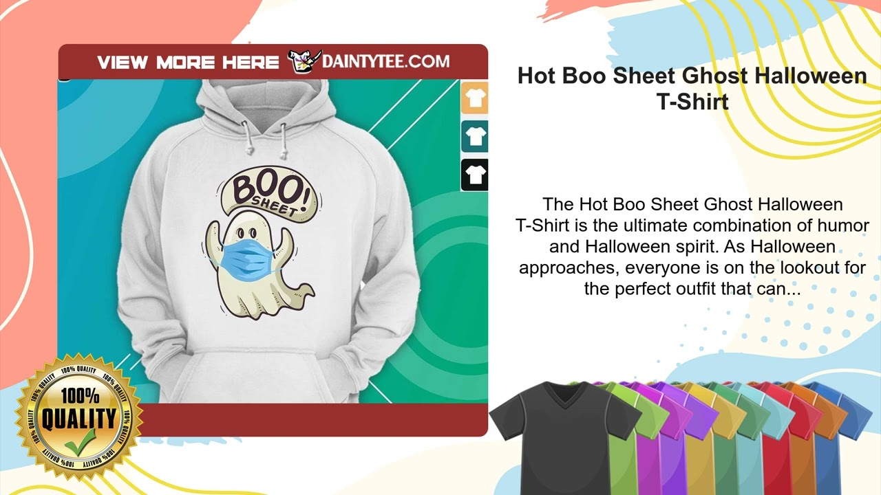 Hot Boo Sheet Ghost Halloween T-Shirt