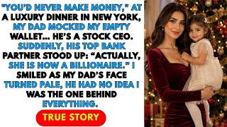 Details At Christmas Dinner, My Dad Mocked My Empty Wallet - Then the Bank Announced My Billionaire Status. Update